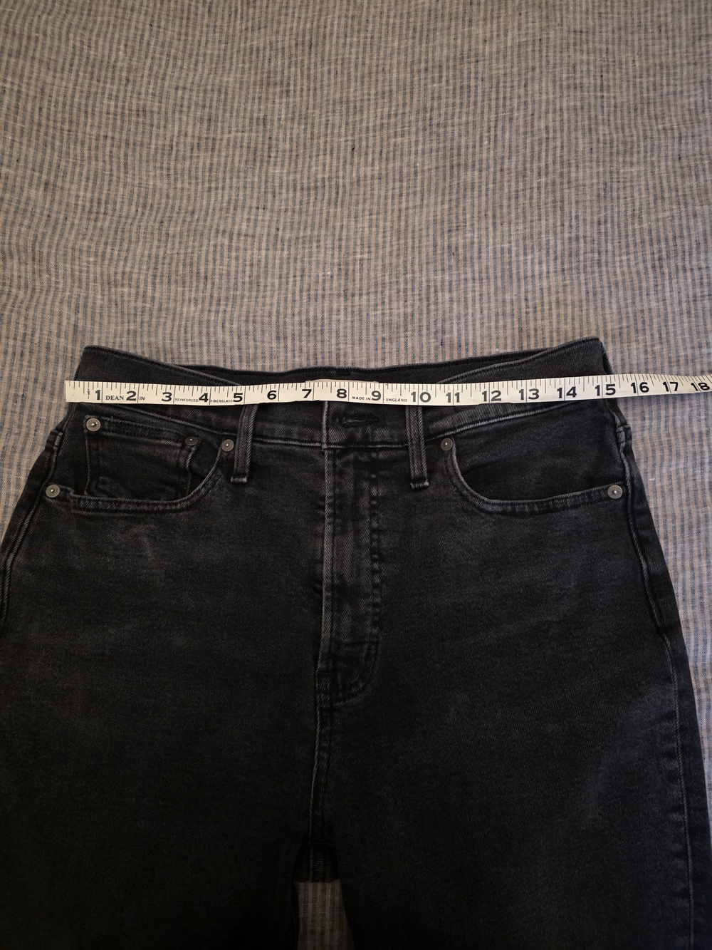 Madewell Black The Perfecr Vintage Straight Leg Jeans Size 28 - Picture 6 of 8